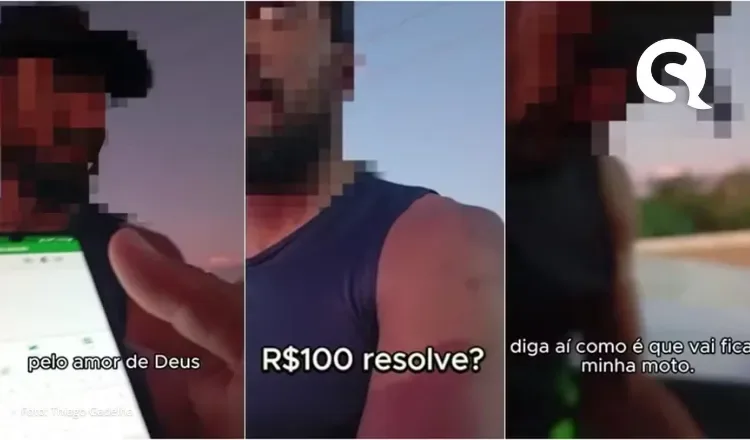 Homem é preso ao tentar suborno para evitar apreensão de moto: ‘R$ 100 resolve?’