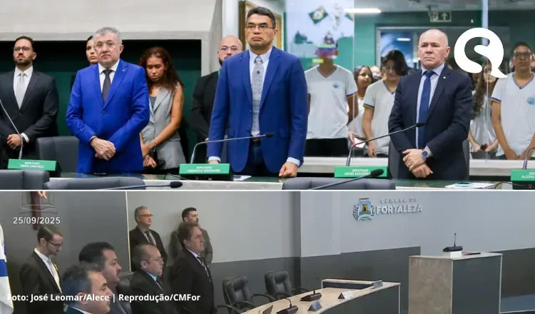 Alece e Câmara de Fortaleza prestam minuto de silêncio por adolescentes mortos em escola de Sobral