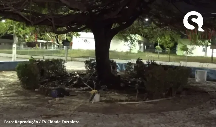 Barraco é incendiado após briga entre pessoas em situação de rua em Maracanaú, no Ceará