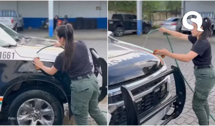 Justiça suspende prisão para policial que publicou vídeo lavando viatura no Ceará
