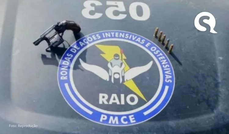 PMCE apreende revólver abandonado por suspeitos durante patrulhamento na zona rural de Hidrolândia