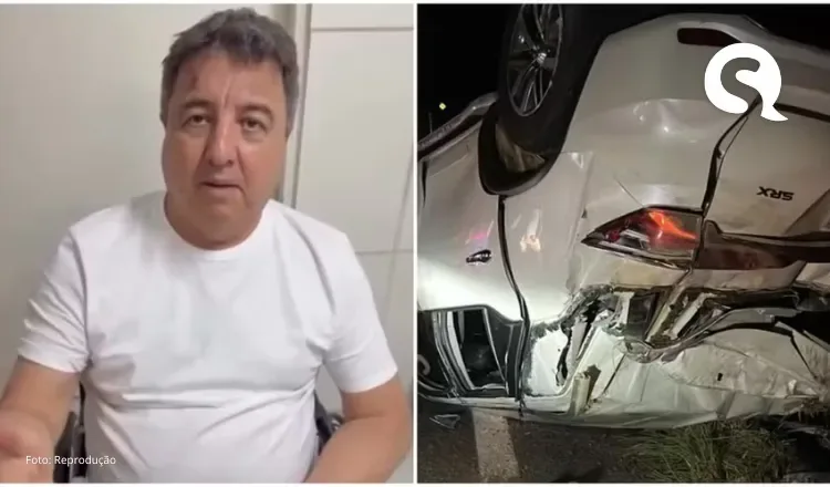 Deputado federal Danilo Forte sofre acidente de carro no Ceará; veículo capotou