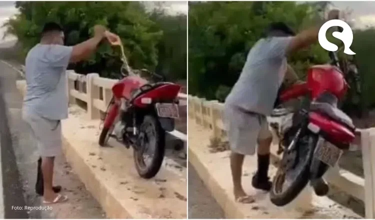Homem é morto a tiros após se envolver em briga e jogar moto de rival em rio