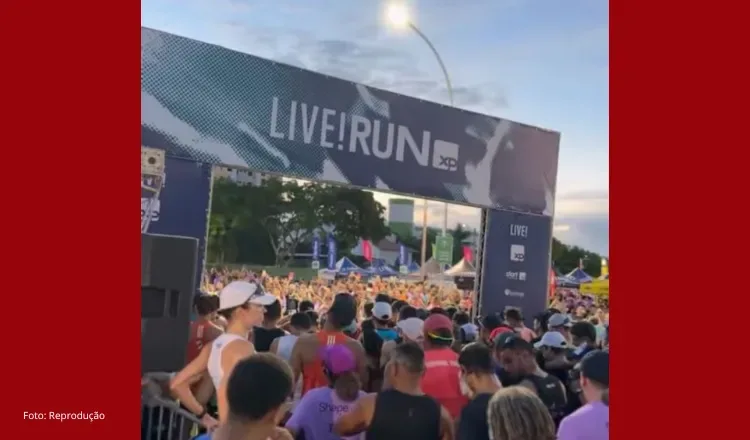 Motociclista invade percurso de corrida, atropela corredora e é preso