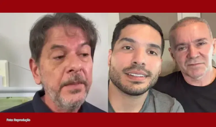 Ao lado do filho, Alcides Fernandes rebate Cid Gomes após ser chamado de “pai do André”