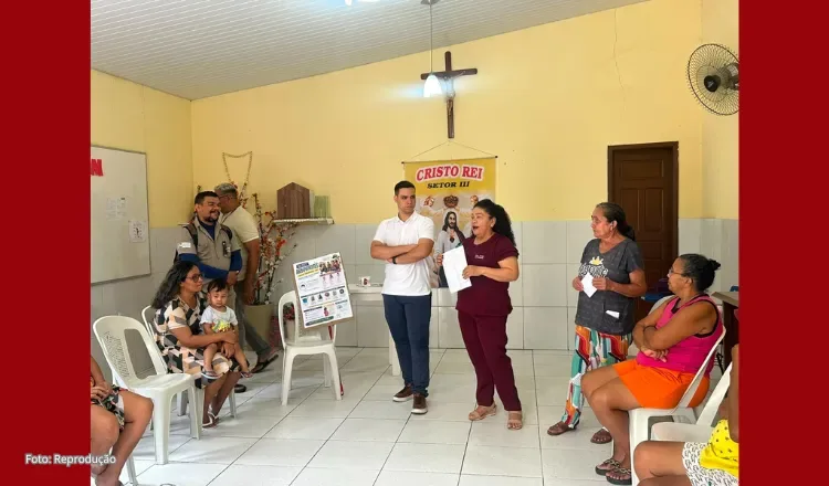 Ação educativa orienta moradores sobre prevenção ao mosquito Aedes aegypti no bairro Terrenos Novos