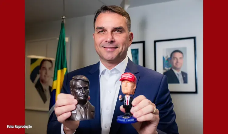 Flávio vai aos EUA contra tarifaço e critica Lula